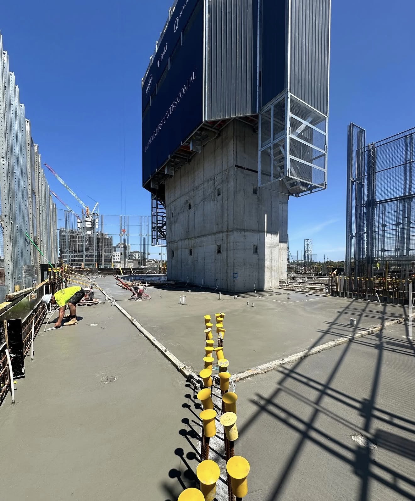 NLCG48 boom pump on hi-rise slab